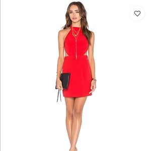 Revolve X Naven Twins Bodycon Lipstick Red XS